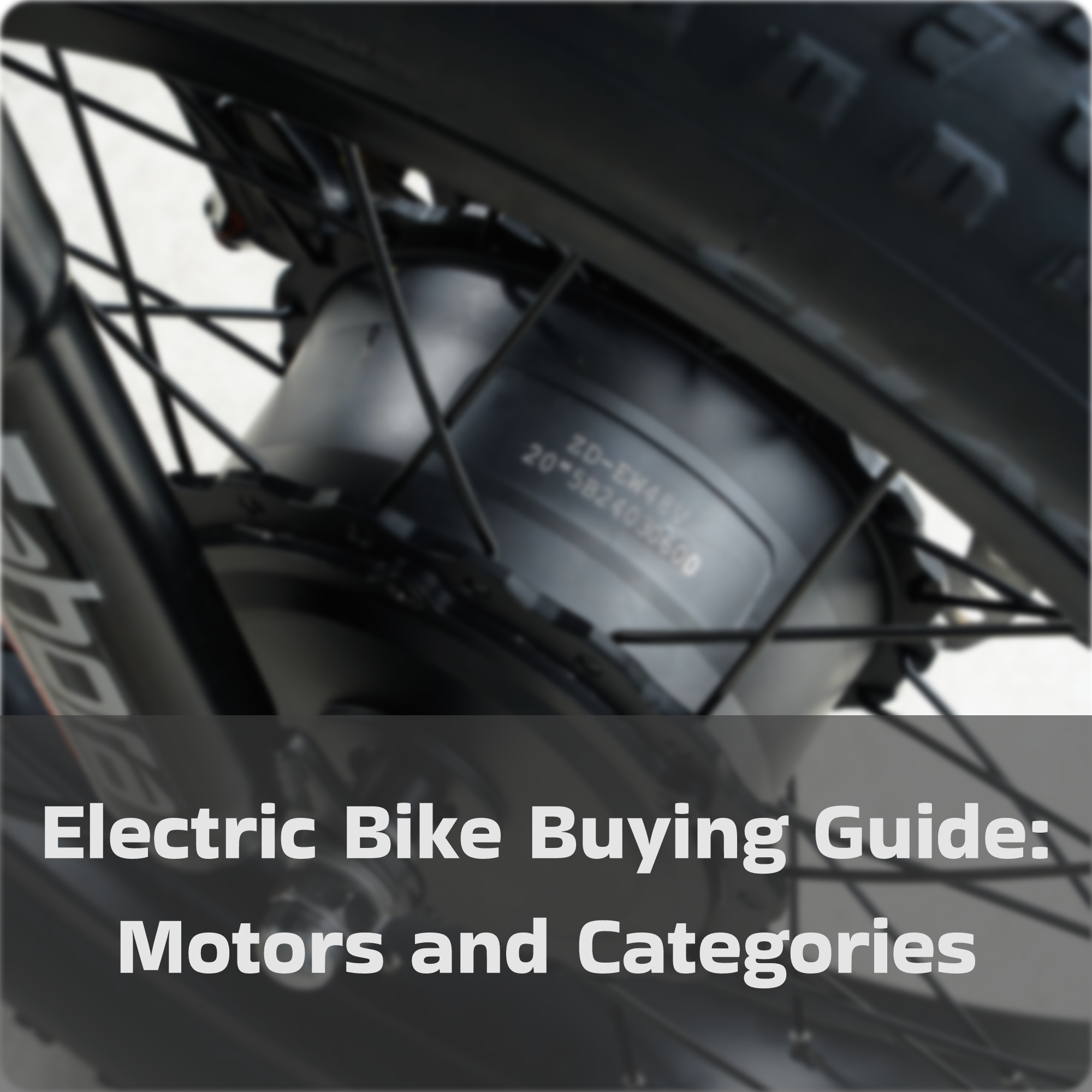 Electric Bike Buying Guide: Motors and Categories